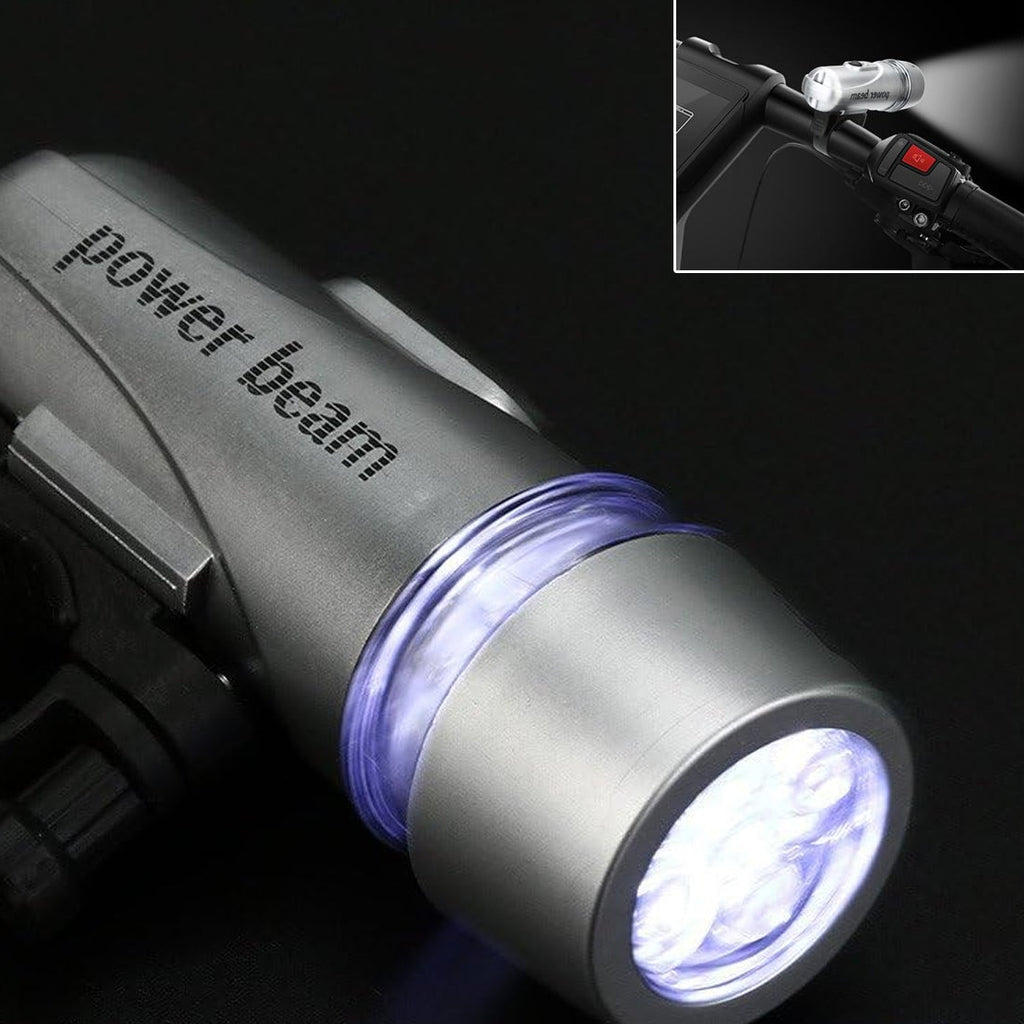 Power Beam Led Bicycle Headlight - (1 Pc)